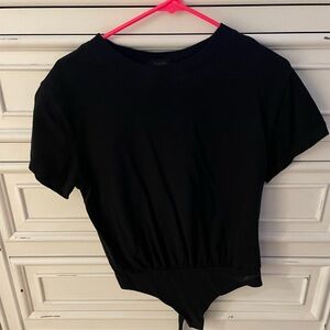 Nuuds Black T Shirt Bodysuit - Small